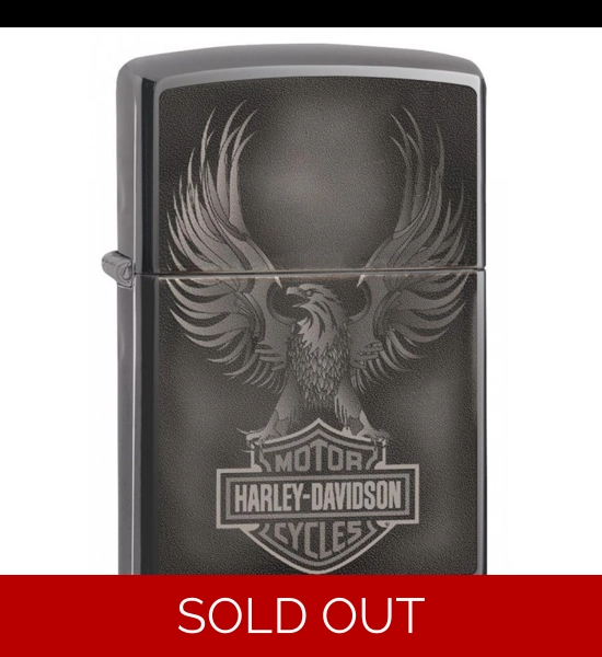 Harley Davidson Black Ice Eagle Zippo Lighter